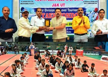 UT-Level Taekwondo Championship organised at Indoor Stadium Doda