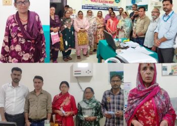 Free Spectacles distributed at SDH Bhaderwah under NPCB&VI Programme