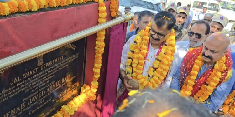 Rana lays foundation stone for flood-restoration and riverbank protection works worth ₹14.69 Cr in Jammu East, Nagrota