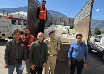 Relief material dispatched for Mungli Warwan fire victims