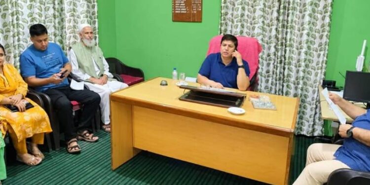 DPO reviews working of Poshan Project Thathri