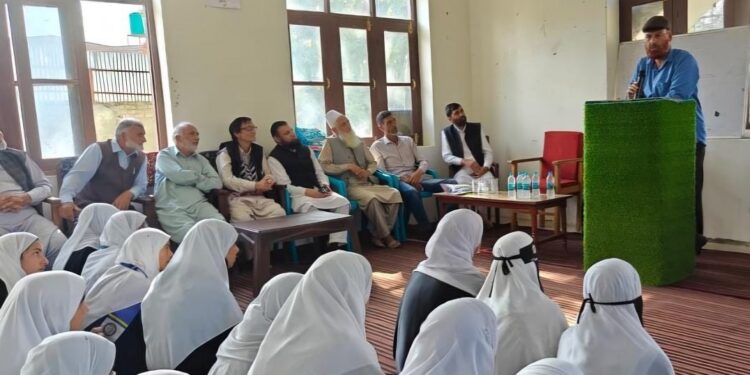 ADC Sopore addresses Interaction Programme at GGHS Bomai, Calls for Holistic Development of Students