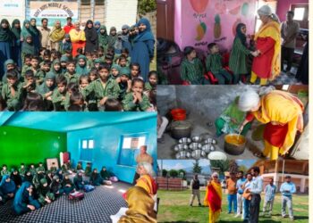 DC Bandipora interacts with Students at Nathpora Middle School