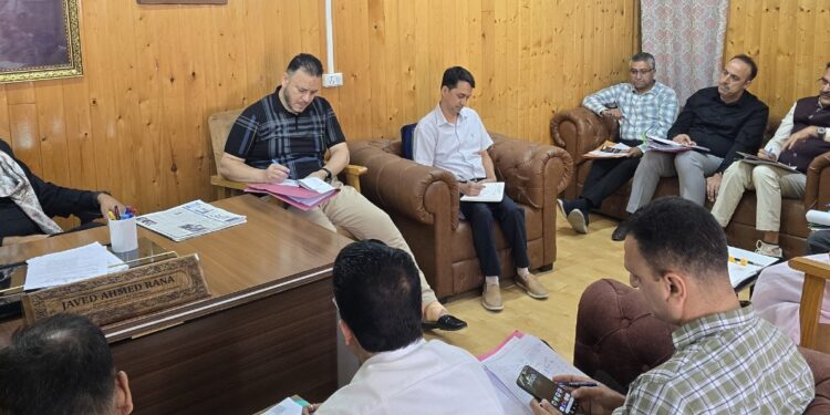 Rana reviews physical, financial progress of Jal Shakti, I&FC works in Kashmir