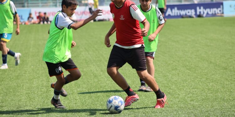 JKSC conducts UT-level trials for Sub-Junior Boys Football at the TRC Synthetic Football Turf