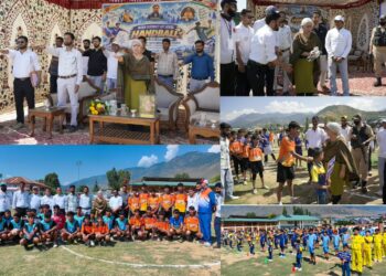 DC Bandipora inaugurates Inter-District UT-Level Handball Competition at SK Stadium Bandipora