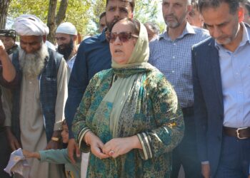 Sakeena Itoo lays foundation stones for development projects in Kulgam; holds public outreach camp