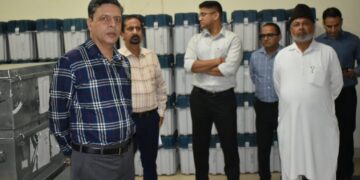 CEO inspects EVM warehouse in Reasi; reviews security protocols