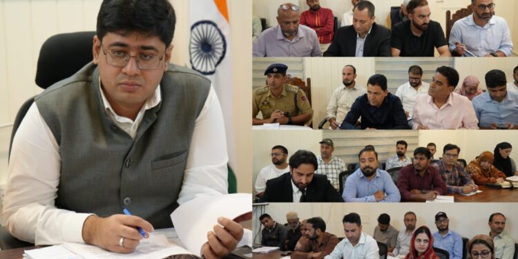 DC Ganderbal chairs District Level NCORD Meeting
