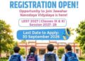 Admission to IX & XI: JNV Jammu invites online application for LEST-2027