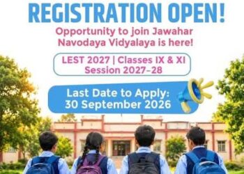 Admission to IX & XI: JNV Jammu invites online application for LEST-2027