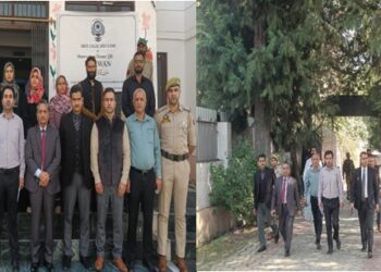 Justice Sanjeev Kumar visits Child Care Institutions “Palaash” and “Pareesha” at Nishat, Srinagar