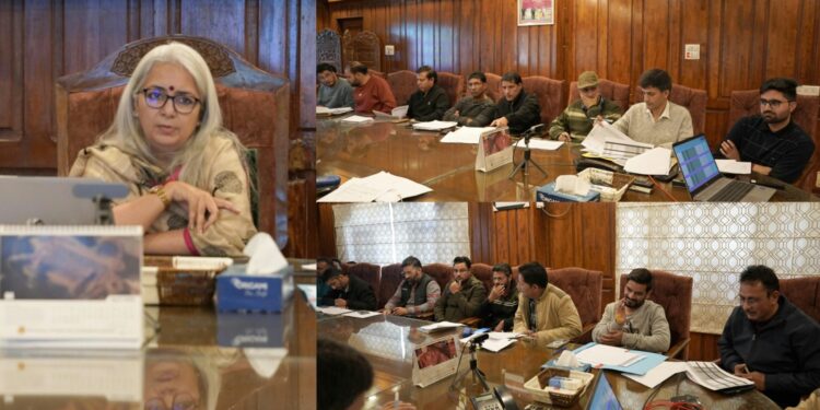 DDC Bandipora reviews RDD CAPEX progress, directs expeditious completion of Works