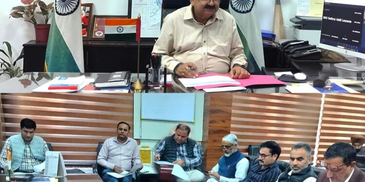 DC Poonch reviews progress of Rural Development Works taken up under District Plan
