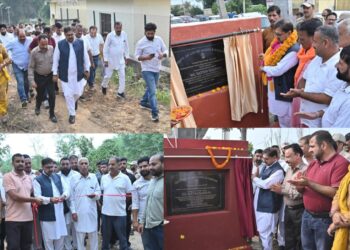 Satish Sharma lays foundation stones for development projects in Chhamb; reaffirms commitment to rural development