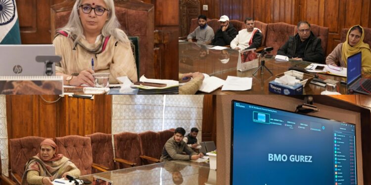 DC Bandipora reviews Winter Preparedness of Power, Health Departments