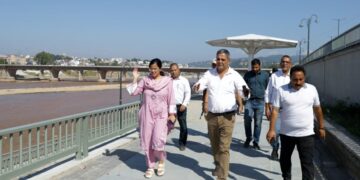 CEO JSCL inspects Tawi Riverfront, PM e-bus seva depot, Tawi Wonderland