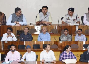 DC Udhampur reviews activity plan for Rashtriya Ekta Diwas-2026