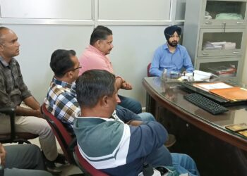 DIO Samba interacts with local Media Persons