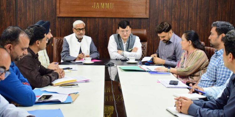 DC Jammu reviews rain damage, restoration work; Directs permanent solutions, immediate road repairs