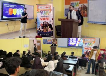 Yuva Samvaad held at GDC Doda; Over 100 young citizens take Loktantrik Pledge