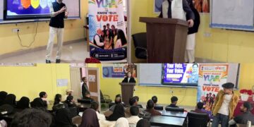 Yuva Samvaad held at GDC Doda; Over 100 young citizens take Loktantrik Pledge