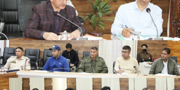 DC Doda chairs District Road Safety Committee Meeting