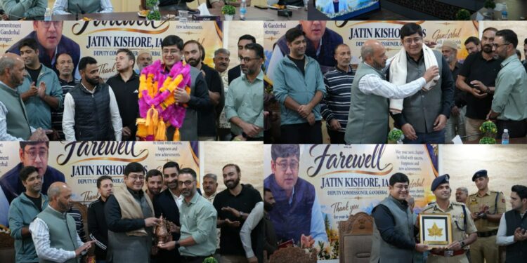 District Admin Ganderbal bids Warm Farewell to DC Jatin Kishore