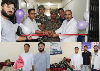 National Voluntary Blood Donation Day observed at Blood Centre AH GMC Doda
