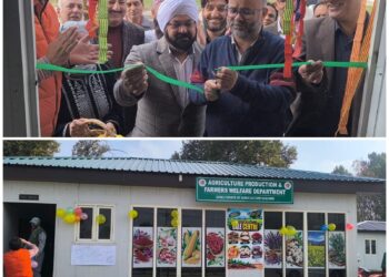 Director Agriculture Kashmir inaugurates Agricultural Products Sale Centre at Lal Mandi