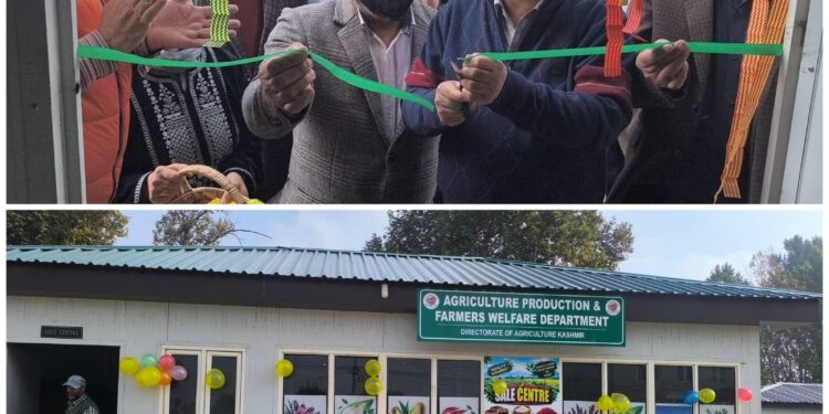 Director Agriculture Kashmir inaugurates Agricultural Products Sale Centre at Lal Mandi