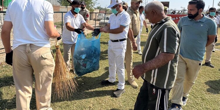 20 JKAP IR organises Cleanliness Awareness, Shramdaan Drive