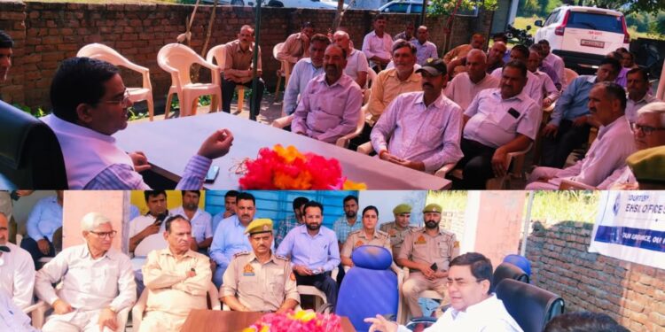District Mentor reviews digitization of Land Records in Rajouri