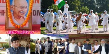Gandhi Jayanti celebrated in Ganderbal; Rich Tributes paid to Mahatma Gandhi