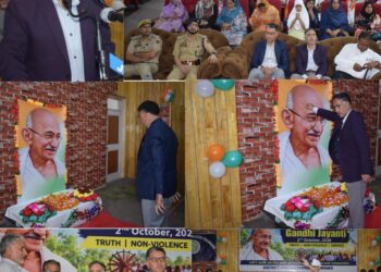 District Admin Pulwama celebrates Gandhi Jayanti at GDC Boys Pulwama