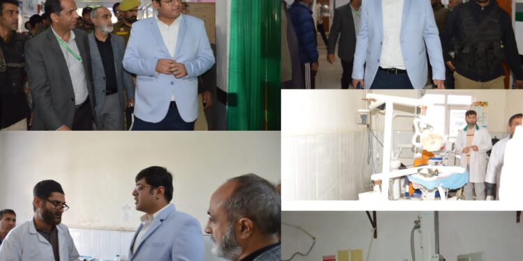 DC Budgam inspects SDH Beerwah, reviews healthcare facilities