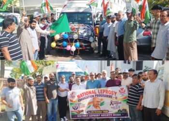 World Leprosy Day, Gandhi Jayanti observed at CMO Office Doda
