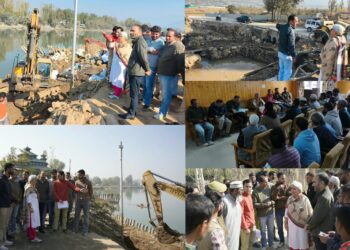 DC Bandipora inspects Key Road, Bridge and Embankment Works, directs speedy execution