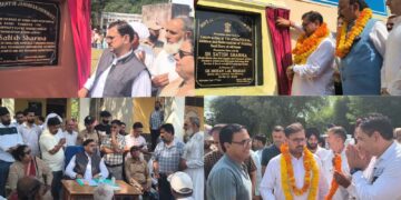 Satish Sharma Visits Chhamb, Lays Foundation Stones for Development Projects, Inaugurates Works wroth 13 Cr