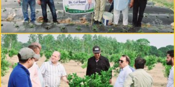 DHJ visits Hiranagar Zone to promote high-value horticultural crops