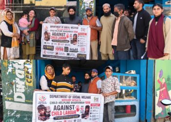 Child Helpline Desk Bhaderwah holds awareness drive against child labour, promotes Child Helpline 1098