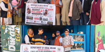 Child Helpline Desk Bhaderwah holds awareness drive against child labour, promotes Child Helpline 1098
