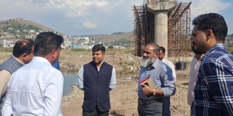 DC Rajouri inspects development projects; directs expeditious completion