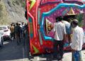 Bus turns turtle on NH-44 at Marog; District Administration Ramban launches rescue operation