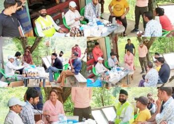MMU Doda holds free medical camps at Bari, Bhargran, 121 individuals avail healthcare services